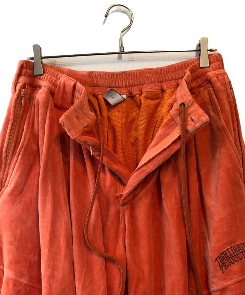 TIGHTBOOTH PRODUCTION（タイトブースプロダクション）TIGHTBOOTH PRODUCTION (タイトブースプロダクション) VELOUR BALOON PANTS オレンジ サイズ:Lの古着・服飾アイテム