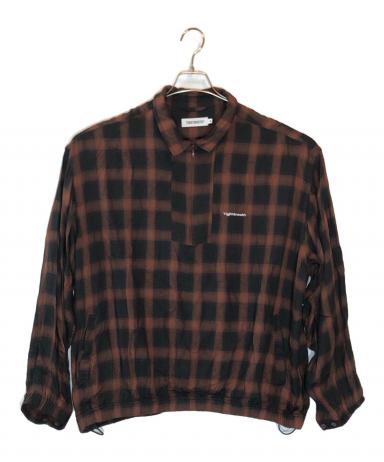 トップス TIGHTBOOTH PLAID HALF ZIP L/S SHIRTBROWN 中古・古着通販】TIGHTBOOTH PRODUCTION (タイトブースプロダクション