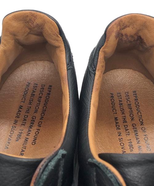 reproduction of found（リプロダクションオブファウンド）REPRODUCTION OF FOUND (リプロダクションオブファウンド) GERMAN MILITARY TRAINER ブラック サイズ:44の古着・服飾アイテム