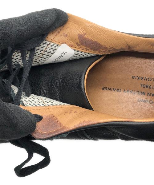 reproduction of found（リプロダクションオブファウンド）REPRODUCTION OF FOUND (リプロダクションオブファウンド) GERMAN MILITARY TRAINER ブラック サイズ:44の古着・服飾アイテム