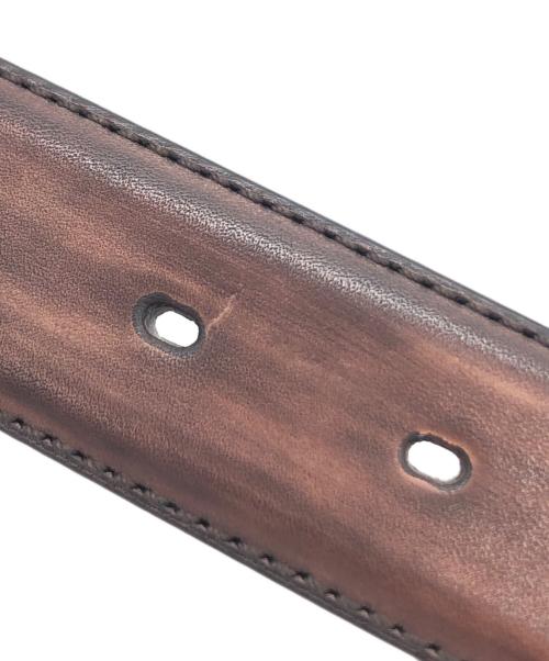 MAGNANNI（マグナーニ）MAGNANNI (マグナーニ) レザーベルト チョコ サイズ:40 未使用品の古着・服飾アイテム