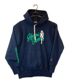 Hysteric Glamour（ヒステリックグラマー）の古着「MADNESS CITY オーバーサイズパーカー」｜ネイビー