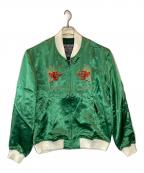 Hysteric Glamourヒステリックグラマー）の古着「DRAGON LADY TOUR刺繍 スカジャン」｜グリーン