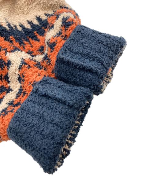 Hysteric Glamour（ヒステリックグラマー）Hysteric Glamour (ヒステリックグラマー) SEE NO EVILジャカード ショールカーディガン ネイビー×ベージュ サイズ:SIZE XLの古着・服飾アイテム