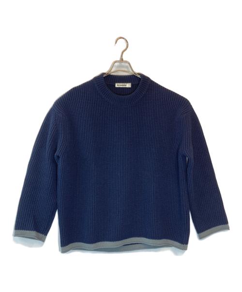 JIL SANDER（ジルサンダー）JIL SANDER (ジルサンダー) ウールニット ネイビー サイズ:SIZE 48の古着・服飾アイテム
