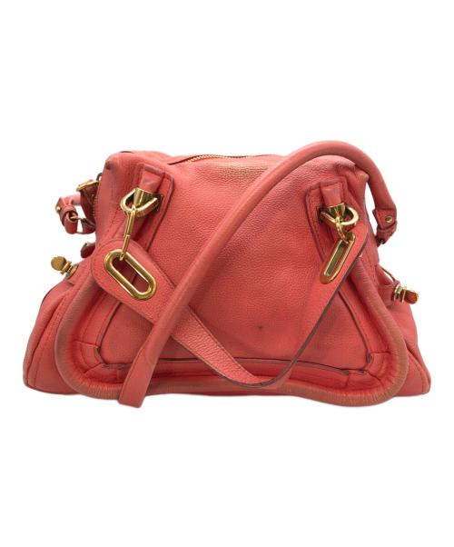 Chloe（クロエ）Chloe (クロエ) Paraty2WAYショルダーバッグ ピンクの古着・服飾アイテム