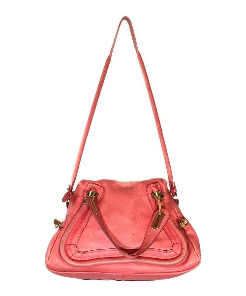 Chloe（クロエ）Chloe (クロエ) Paraty2WAYショルダーバッグ ピンクの古着・服飾アイテム