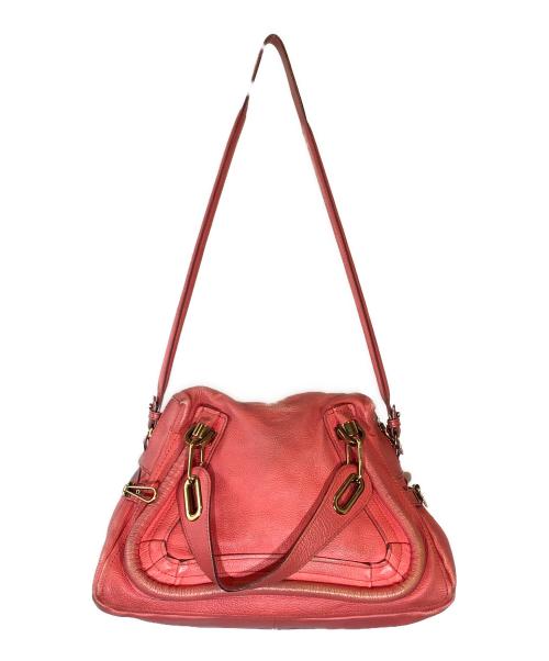 Chloe（クロエ）Chloe (クロエ) Paraty2WAYショルダーバッグ ピンクの古着・服飾アイテム