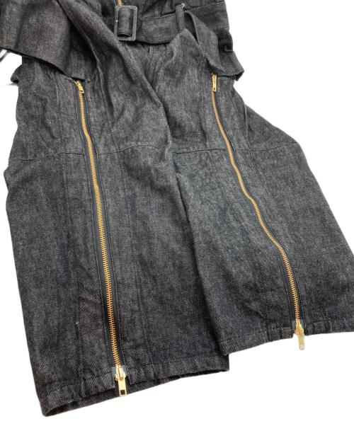 AKIKOAOKI（アキコアオキ）AKIKOAOKI (アキコアオキ) レースアップスカートデニム ブラック サイズ:SIZE Freeの古着・服飾アイテム