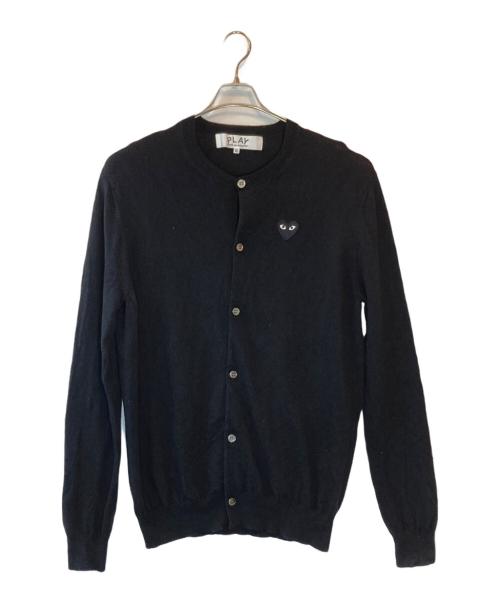 PLAY COMME des GARCONS（プレイコムデギャルソン）PLAY COMME des GARCONS (プレイコムデギャルソン) Round Neck Cardigan TOP ブラック サイズ:SIZE XXLの古着・服飾アイテム