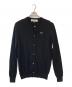 PLAY COMME des GARCONS（プレイコムデギャルソン）の古着「Round Neck Cardigan TOP」｜ブラック