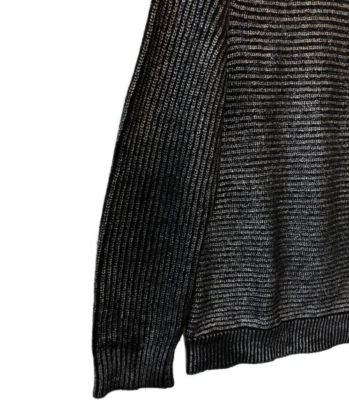 BALMAIN（バルマン）BALMAIN (バルマン) ボタンデザインラメニット ブラック サイズ:Mの古着・服飾アイテム