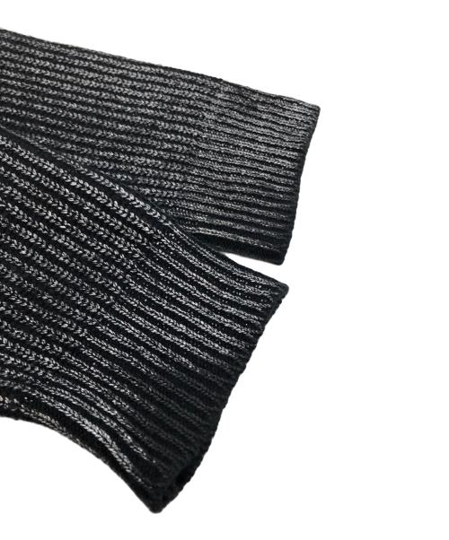 BALMAIN（バルマン）BALMAIN (バルマン) ボタンデザインラメニット ブラック サイズ:Mの古着・服飾アイテム