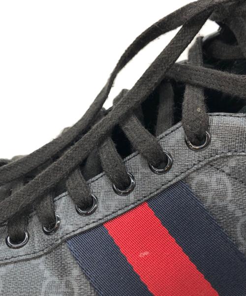 GUCCI（グッチ）GUCCI (グッチ) Ace GG High Top ハイカットスニーカー グレー サイズ:8の古着・服飾アイテム