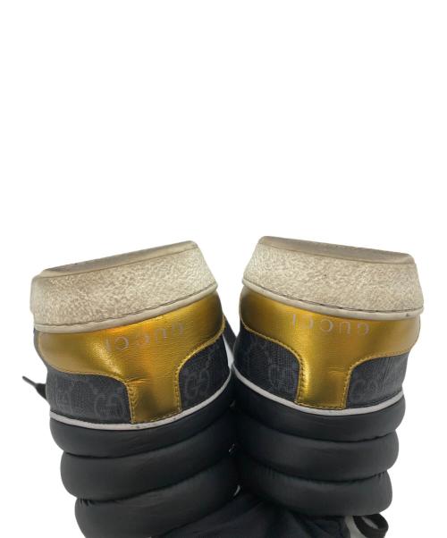 GUCCI（グッチ）GUCCI (グッチ) Ace GG High Top ハイカットスニーカー グレー サイズ:8の古着・服飾アイテム