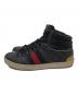 GUCCI (グッチ) Ace GG High Top ハイカットスニーカー グレー サイズ:8：15000円