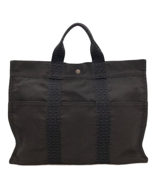 HERMES（エルメス）HERMES (エルメス) エールラインMM グレー×ブラックの古着・服飾アイテム