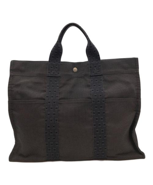 HERMES（エルメス）HERMES (エルメス) エールラインMM グレー×ブラックの古着・服飾アイテム