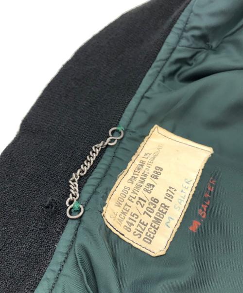 VINTAGE（ヴィンテージ）VINTAGE (ヴィンテージ) ROYAL CANADIAN AIR FORCE FLIGHT JACKET ブラック サイズ:7036の古着・服飾アイテム