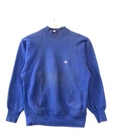 Champion REVERSE WEAVE（チャンピオン リバース ウィーブ）の古着「モックネック リバースウィーブスウェット」｜ブルー