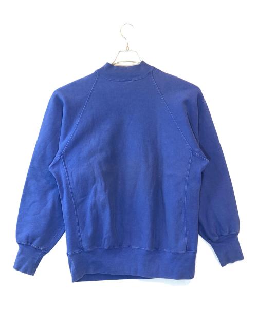 Champion REVERSE WEAVE（チャンピオン リバース ウィーブ）Champion REVERSE WEAVE (チャンピオン リバース ウィーブ) モックネック リバースウィーブスウェット ブルー サイズ:X‐LARGEの古着・服飾アイテム