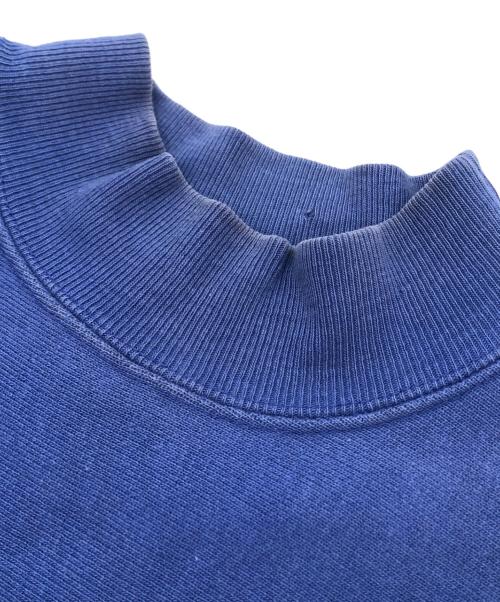 Champion REVERSE WEAVE（チャンピオン リバース ウィーブ）Champion REVERSE WEAVE (チャンピオン リバース ウィーブ) モックネック リバースウィーブスウェット ブルー サイズ:X‐LARGEの古着・服飾アイテム