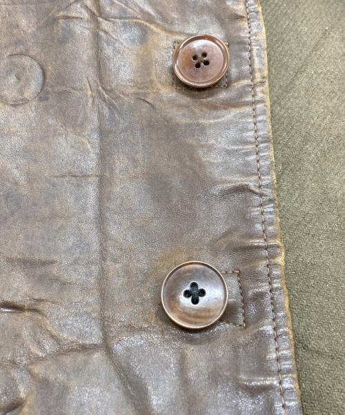 British Army（ブリティッシュアーミー）British Army (ブリティッシュアーミー) レザーライナー ベスト ブラウン サイズ:下記参照の古着・服飾アイテム