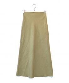 COMME des GARCONS（コムデギャルソン）の古着「ウールロングスカート」｜ベージュ