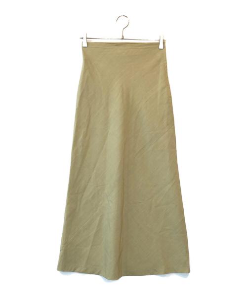 COMME des GARCONS（コムデギャルソン）COMME des GARCONS (コムデギャルソン) ウールロングスカート ベージュ サイズ:Mの古着・服飾アイテム