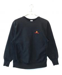 Champion（チャンピオン）の古着「刺繍リバースウィーブスウェット」｜ブラック