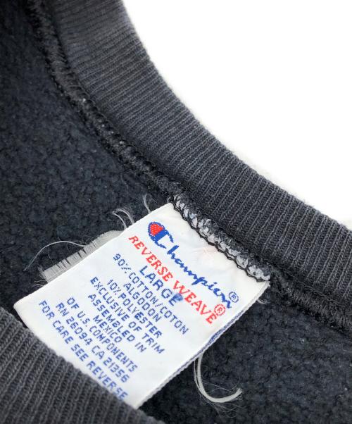 Champion（チャンピオン）Champion (チャンピオン) 刺繍リバースウィーブスウェット ブラック サイズ:LARGEの古着・服飾アイテム