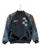 YOIDOREヨイドレ）の古着「浮世絵スカジャン」｜ブラック