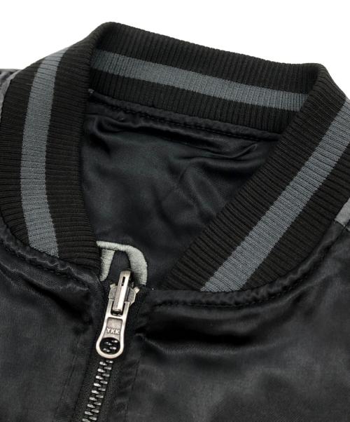 YOIDORE（ヨイドレ）YOIDORE (ヨイドレ) 浮世絵スカジャン ブラック サイズ:大ジョッキの古着・服飾アイテム