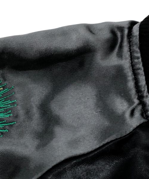 YOIDORE（ヨイドレ）YOIDORE (ヨイドレ) 浮世絵スカジャン ブラック サイズ:大ジョッキの古着・服飾アイテム