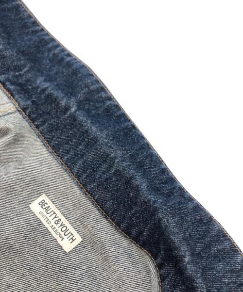 BEAUTY&YOUTH（ビューティーアンドユース）BEAUTY&YOUTH (ビューティーアンドユース) ハイツイスト デニム ブルゾン インディゴ サイズ:Sの古着・服飾アイテム