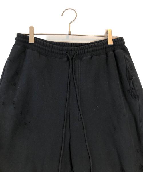 ANCELLM（アンセルム）ANCELLM (アンセルム) CRASH SWEAT LAYERED PANTS ブラック サイズ:1の古着・服飾アイテム