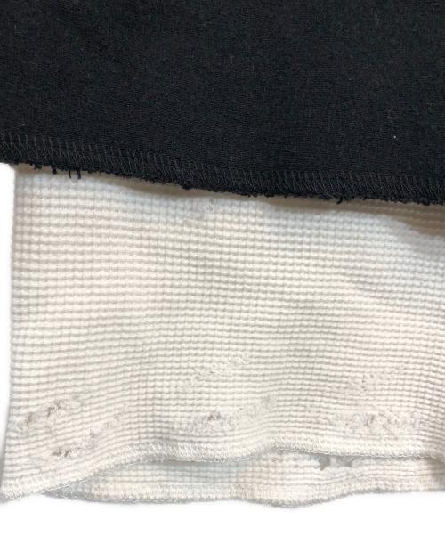 ANCELLM（アンセルム）ANCELLM (アンセルム) CRASH SWEAT LAYERED PANTS ブラック サイズ:1の古着・服飾アイテム