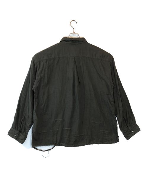 ANCELLM（アンセルム）ANCELLM (アンセルム) DOUBLEGAUZE CRASH LS SHIRT オリーブ サイズ:SIZE 1の古着・服飾アイテム