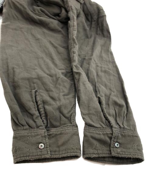 ANCELLM（アンセルム）ANCELLM (アンセルム) DOUBLEGAUZE CRASH LS SHIRT オリーブ サイズ:SIZE 1の古着・服飾アイテム