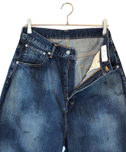 ANCELLM（アンセルム）ANCELLM (アンセルム) AGING WIDE DENIM PANTS インディゴ サイズ:SIZE 1の古着・服飾アイテム