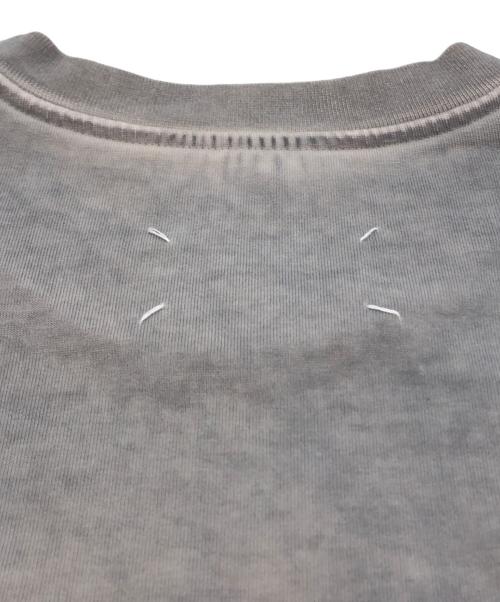 Maison Margiela（メゾンマルジェラ）Maison Margiela (メゾンマルジェラ) EMBROIDERED LOGO T-SHIRT グレー サイズ:44の古着・服飾アイテム