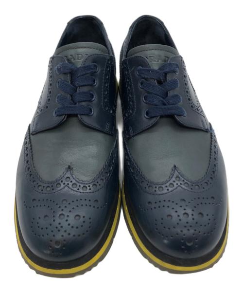 PRADA SPORTS（プラダスポーツ）PRADA SPORTS (プラダスポーツ) ウィングチップシューズ ネイビー サイズ:７ １/2の古着・服飾アイテム