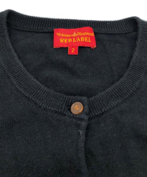 Vivienne Westwood RED LABEL（ヴィヴィアンウエストウッドレッドレーベル）Vivienne Westwood RED LABEL (ヴィヴィアンウエストウッドレッドレーベル) 刺繍カーディガン ブラック サイズ:2の古着・服飾アイテム