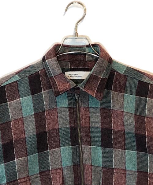 THE SEED BY WILLY CHAVARRIA（ザ シード バイ ウィリーチャバリア）THE SEED BY WILLY CHAVARRIA (ザ シード バイ ウィリーチャバリア) BIGMAC SHIRTS CHECK ブラウン サイズ:42の古着・服飾アイテム