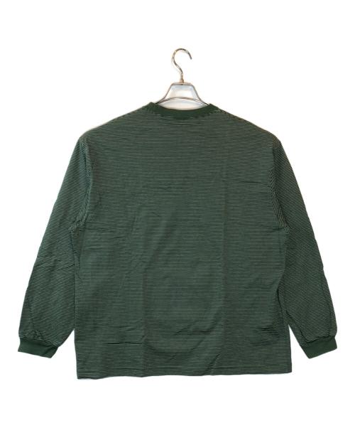 The Ennoy Professional（ザ エンノイ プロフェッショナル）THE ENNOY PROFESSIONAL (ザ エンノイ プロフェッショナル) L/S Border Tee グリーン サイズ:XLの古着・服飾アイテム