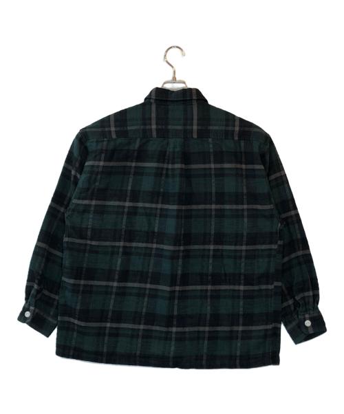 DESCENDANT（ディセンダント）DESCENDANT (ディセンダント) VANNING PLAID LS SHIRT グリーン サイズ:2の古着・服飾アイテム