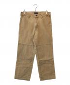 DESCENDANTディセンダント）の古着「DET DOUBLE KNEE TROUSERS」｜ベージュ