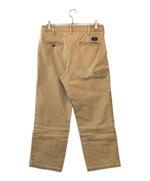 DESCENDANT（ディセンダント）DESCENDANT (ディセンダント) DET DOUBLE KNEE TROUSERS ベージュ サイズ:2の古着・服飾アイテム