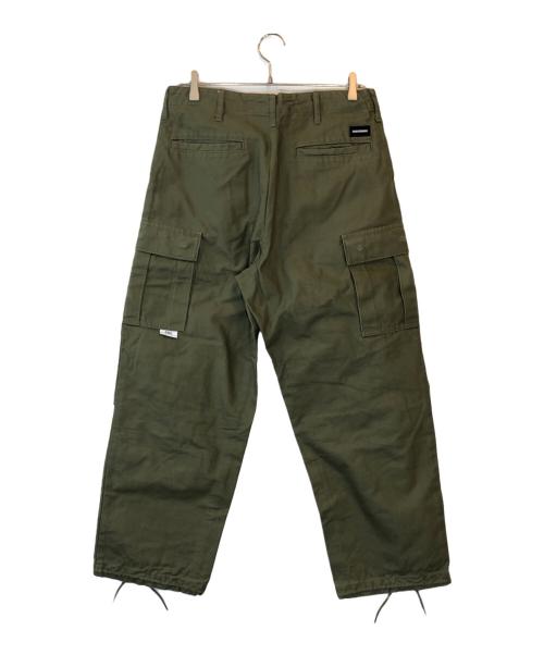 DESCENDANT（ディセンダント）DESCENDANT (ディセンダント) BUCKET CARGO TROUSERS オリーブ サイズ:2の古着・服飾アイテム