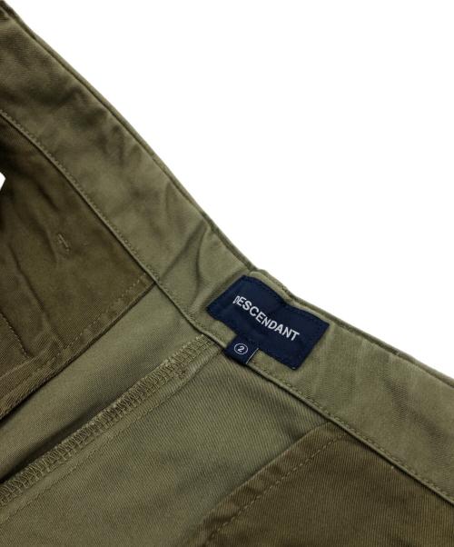 DESCENDANT（ディセンダント）DESCENDANT (ディセンダント) BUCKET CARGO TROUSERS オリーブ サイズ:2の古着・服飾アイテム